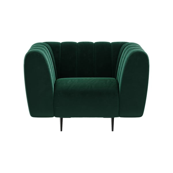 Shel sötétzöld bársony fotel - Ghado-image-4