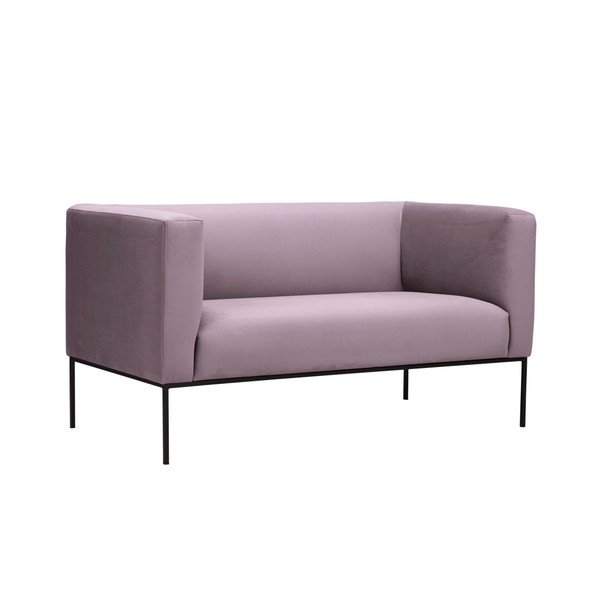 Neptune púderrózsaszín bársony kanapé, 145 - Windsor & Co Sofas-image-2