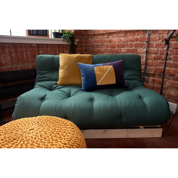 Knitted XL sárga kötött puff, ⌀ 70 cm - LABEL51-image-1