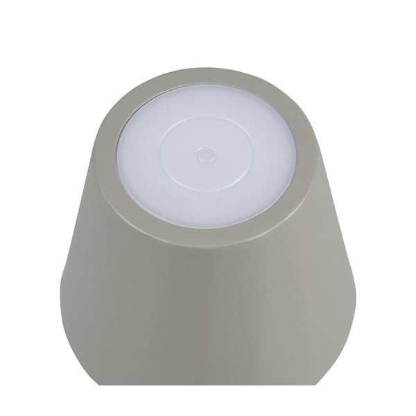 Szürke LED asztali lámpa fém búrával (magasság 21 cm) Diaz – Trio-image-3