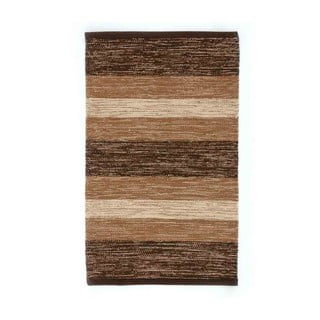 Happy barna-bézs pamut szőnyeg, 55 x 140 cm - Webtappeti