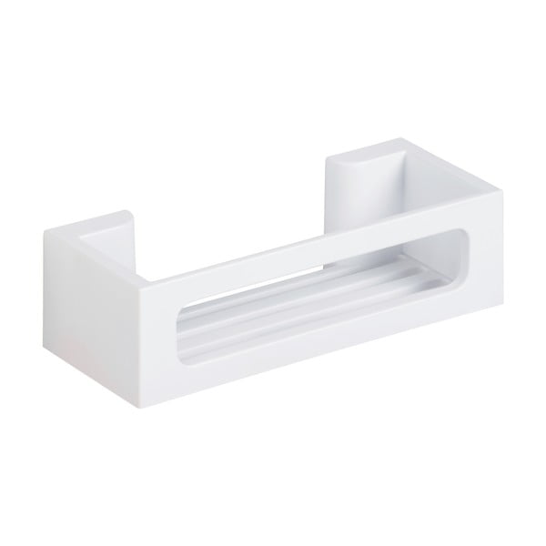Matt fehér öntapadós műanyag Turbo-Loc fürdőszobai polc Bralia – Wenko-image-2