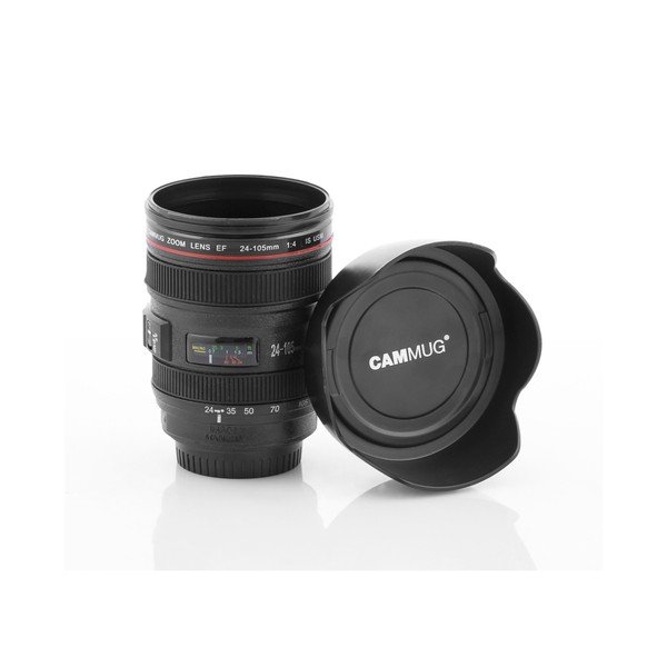 Lens fekete multifunkciós bögre, 400 ml - InnovaGoods-image-2