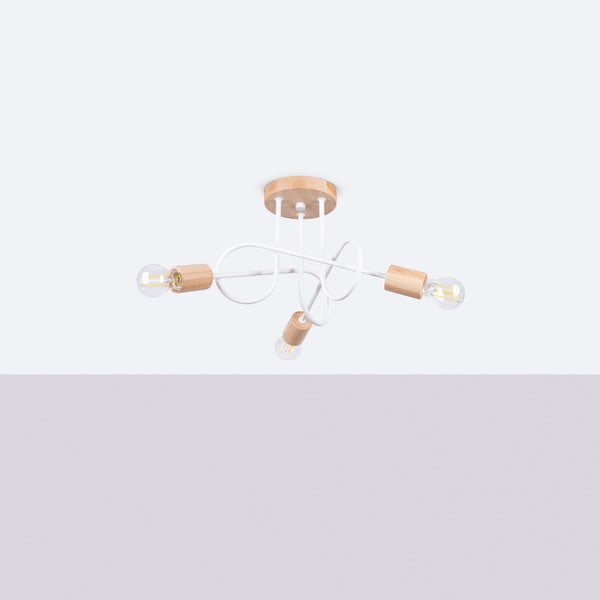 Natúr színű mennyezeti lámpa 14x56 cm Tumber – Sollux-image-3