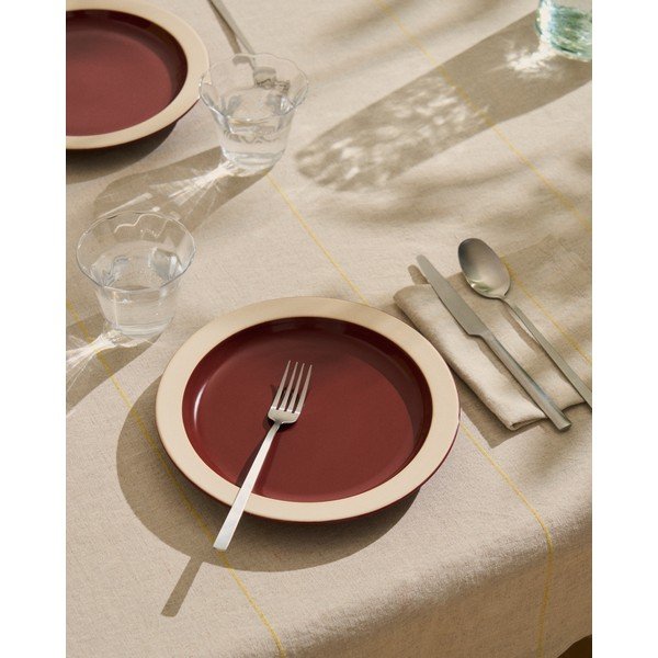 Pamut-len asztalterítő 170x250 cm Ulaen – Kave Home-image-1