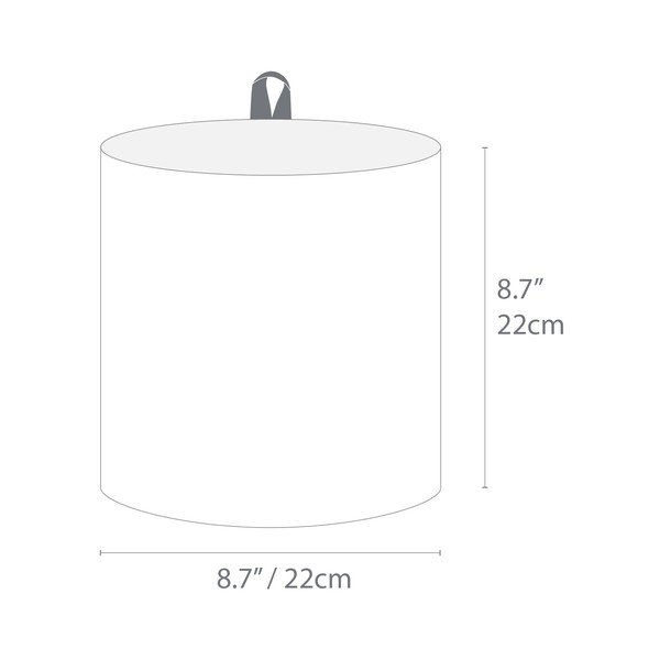 Textil tárolókosár ø 22x22 cm Soft Storage – Bigso Box of Sweden-image-4