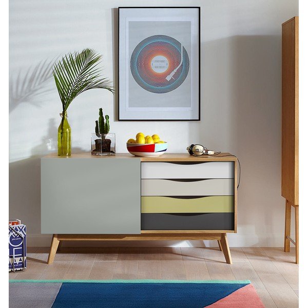 Avon szürke komód - Woodman-image-1