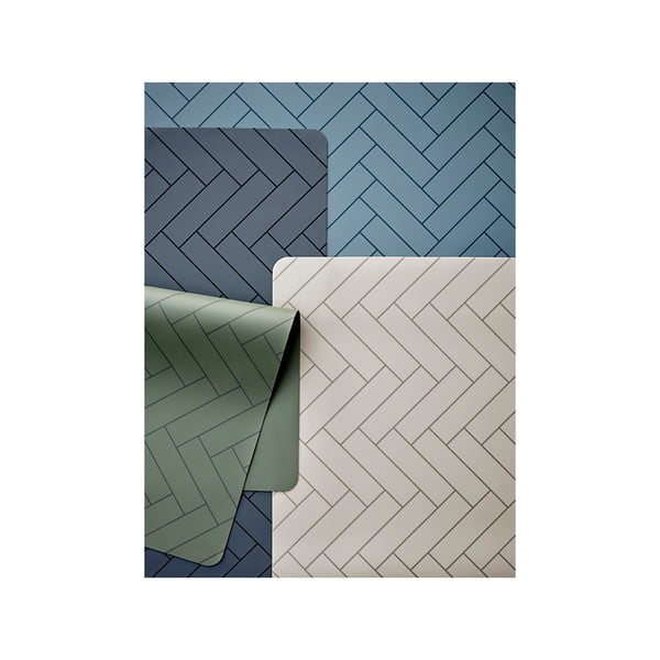Tiles zöld szilikon tányéralátét, 33 x 48 cm - Södahl-image-2