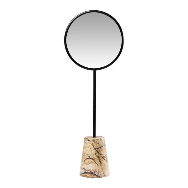 Bung asztali tükör márvány talapzattal, Ø 20 cm - Kare Design