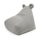 Világosszürke buklé gyerek babzsákfotel Snug 80 Bear – SLOWDOWN