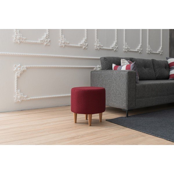 Téglavörös puff Liza – Balcab Home-image-4