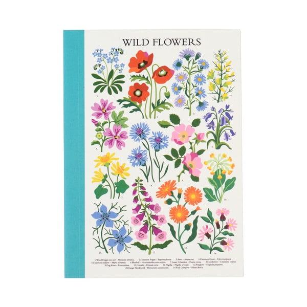 Jegyzetfüzet 60 oldal, A6 Wild Flowers – Rex London