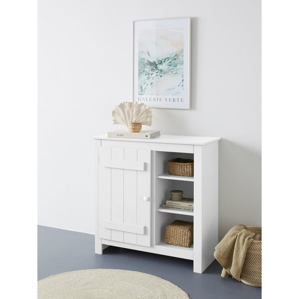 Fehér borovi fenyő szekrény 90x90 cm Bertram – Støraa-image-1