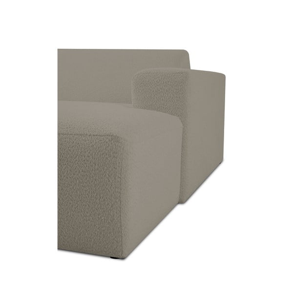 Világosbarna buklé kanapé modul (jobb oldali) Roxy – Scandic-image-4
