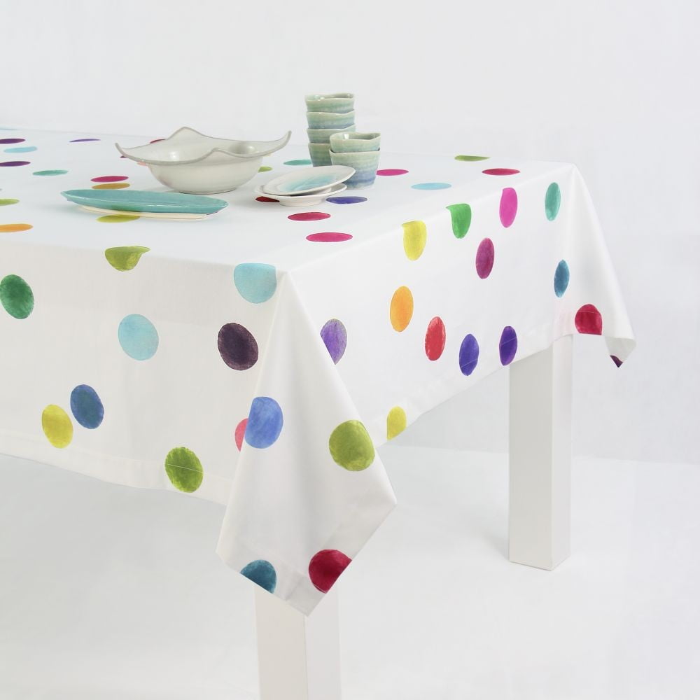 Basic Confetti pamut asztalterítő, 225 x 150 cm - Happy Friday