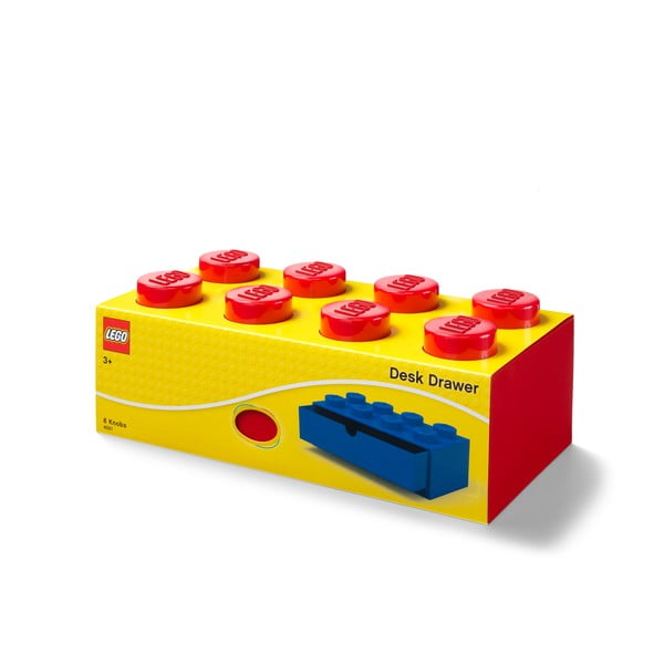 Piros, fiókos tárolódoboz, 31 x 16 cm - LEGO®-image-2