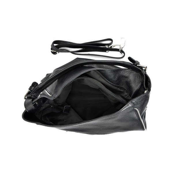 Iris fekete bőr kézitáska - Mangotti Bags-image-3