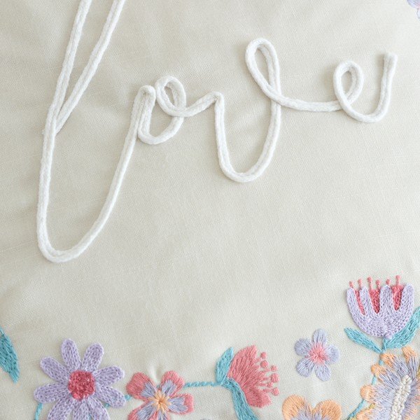 Lenkeverék díszpárna 45x45 cm Love – Catherine Lansfield-image-2