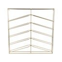 Aranyszínű fali fém bortartó polcos állvány, palackok száma 10 67x66x7,5 cm Cuadro – PT LIVING