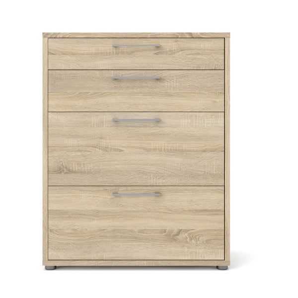 Natúr színű moduláris könyvespolc tölgyfa dekorral 89x113 cm Prima – Tvilum-image-3