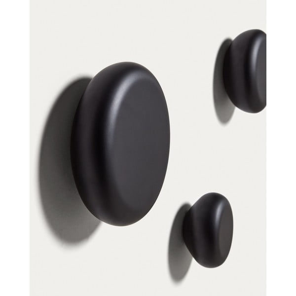 Fekete fali fa akasztó szett 3 db-os Nadue – Kave Home-image-1