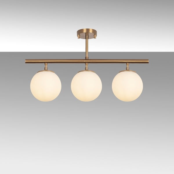 Bronzszínű mennyezeti lámpa üveg búrával ø 15 cm Atmaca – Opviq lights-image-4