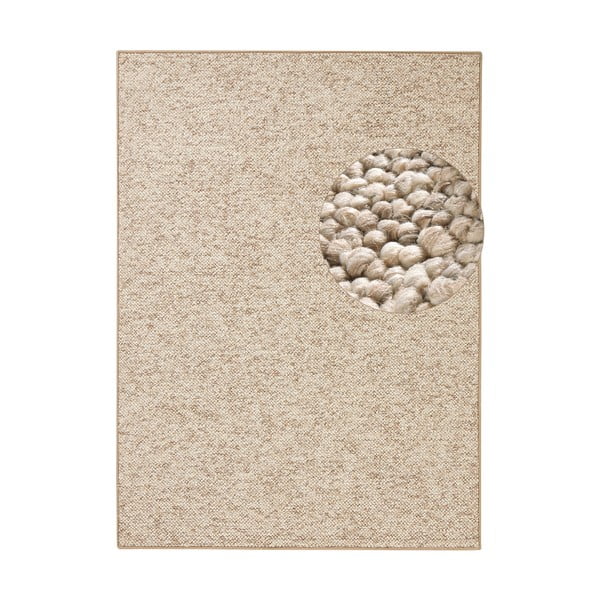 Világosbarna szőnyeg 80x150 cm Wolly – BT Carpet