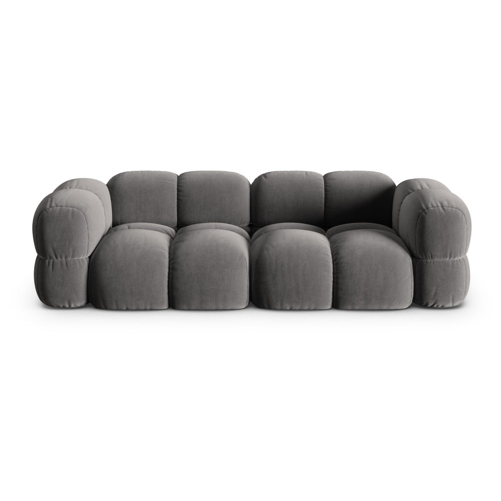 Szürke bársony kanapé 250 cm Loretto  Cosmopolitan Design