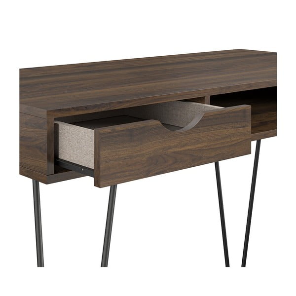 Íróasztal diófa dekorral 49x104 cm Concord – Novogratz-image-4