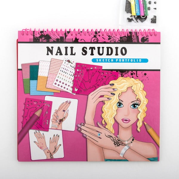 Nail Studio füzet matricákkal - InnovaGoods