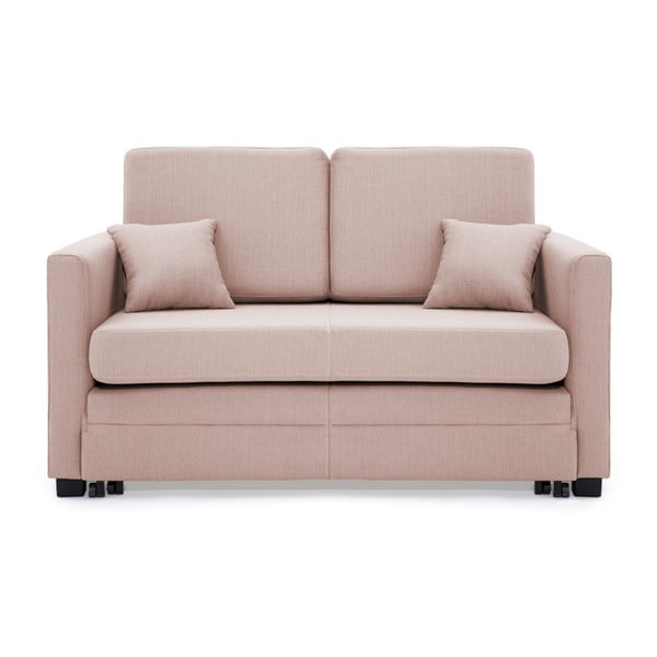 Brent világos rózsaszín kétszemélyes kinyitható kanapé - Vivonita