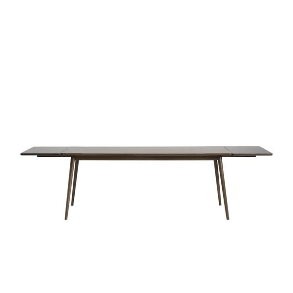 Barna bővíthető étkezőasztal tölgyfa dekoros asztallappal 190x90 cm Barrali – Unique Furniture-image-2