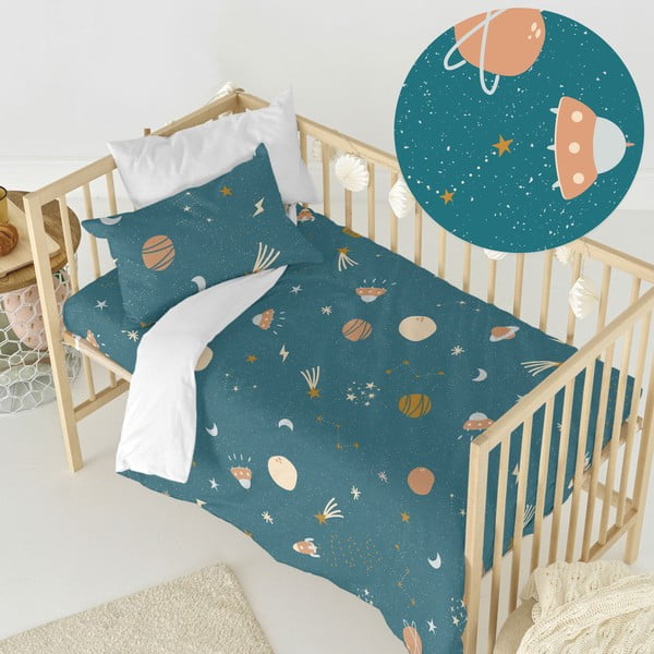 Pamut gyerek ágyneműhuzat babaágyhoz 100x120 cm Mini universe – Happy Friday