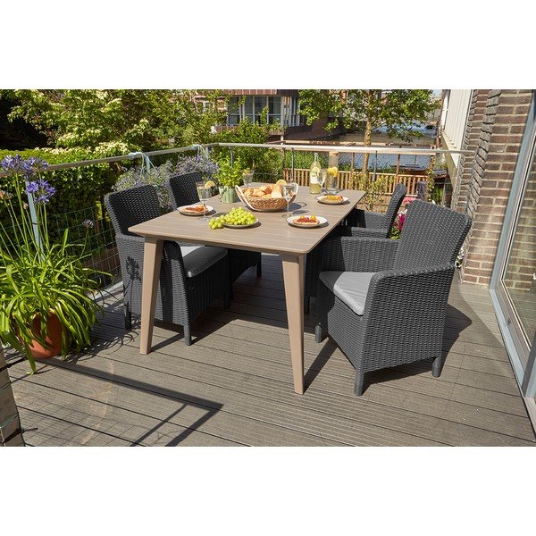 Antracitszürke műanyag kerti fotel Trenton – Keter-image-2