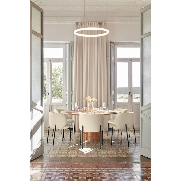 Fehér kárpitozott étkezőfotel szett 2 db-os Mogi – Teulat-image-3