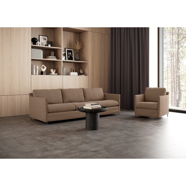 Barna kanapé 248 cm Petito – Furninova -image-1