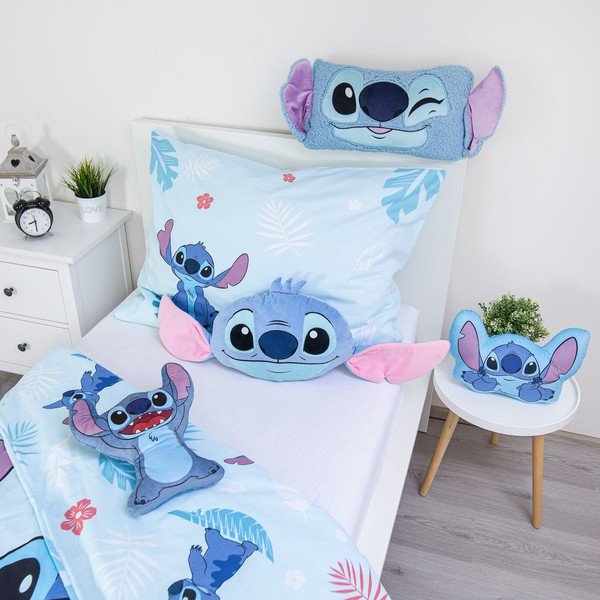 Fleece gyerek párna 41x32 cm Lilo and Stitch "Blue" – Jerry Fabrics-image-4