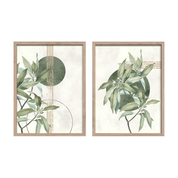 Kép szett 2 db-os 30x40 cm Green – Styler