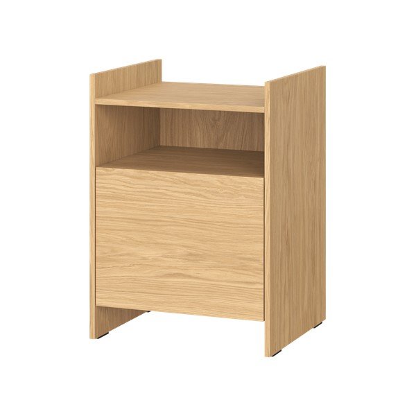 Natúr színű éjjeliszekrény tölgyfa dekorral Toopt – noo.ma