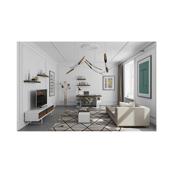 Multi barna íróasztal, hossz 160 cm - TemaHome-image-1