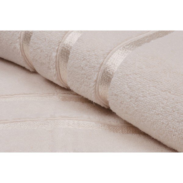 Világossárga frottír pamut fürdőlepedő szett 2 db-os 70x140 cm Dolce – Foutastic-image-4