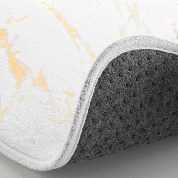 Fehér-aranyszínű fürdőszobai kilépő 45x45 cm Aquamarbre – douceur d'intérieur-image-2