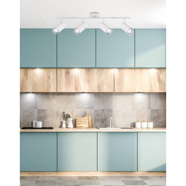 Fehér fém spotlámpa 9x76 cm Colly – Candellux Lighting-image-1