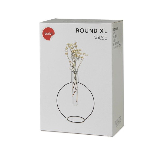 Silhouette Round fekete váza - Balvi-image-2