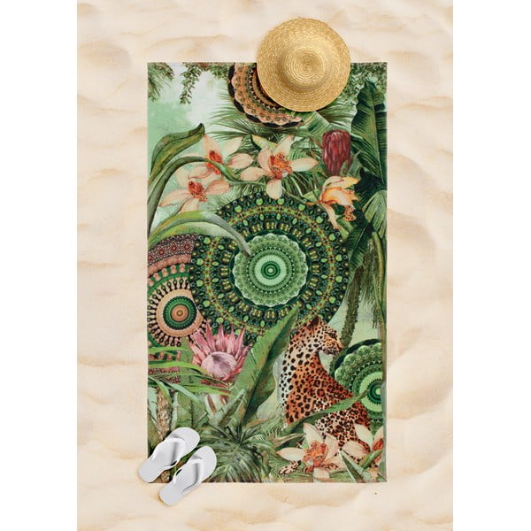 Zöld strandtörölköző 100x180 cm – HIP-image-1