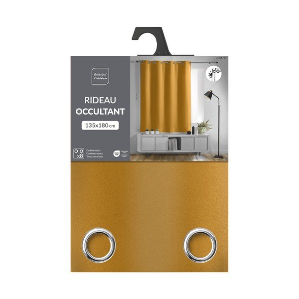Okkersárga sötétítő függöny 135x180 cm Occult – douceur d'intérieur-image-2