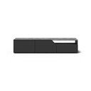 Fekete TV-állvány beton dekorral 180x38 cm Verone – TemaHome