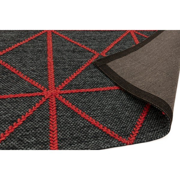 Carpets Prism fekete-piros szőnyeg, 160 x 230 cm - Asiatic Carpets-image-1