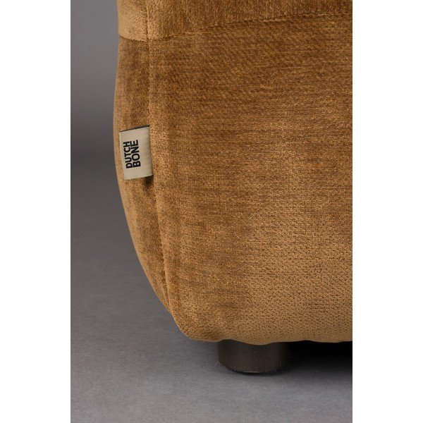 Barna bársony moduláris lábtartó Hackman – Dutchbone-image-4