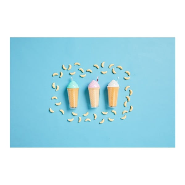 Ice Cream duplafalú rózsaszín fedeles pohár szívószállal, 470 ml - Sunnylife-image-2